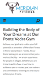 Mobile Screenshot of meridianfitness.com