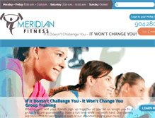 Tablet Screenshot of meridianfitness.com